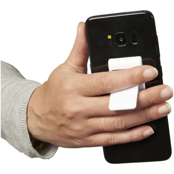 Prone phone stand and holder - Bullet White