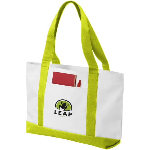 Madison tote bag - Bullet White Lime