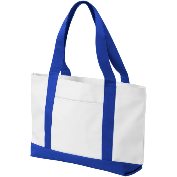 Madison tote bag - Bullet White Royal blue