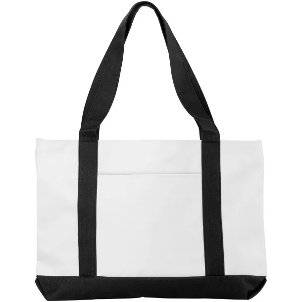 Madison tote bag - Bullet White Solid black