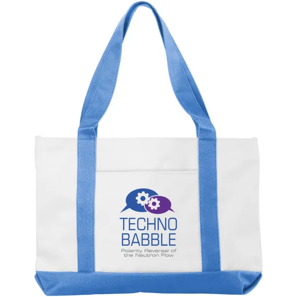 Madison tote bag - Bullet White Light blue