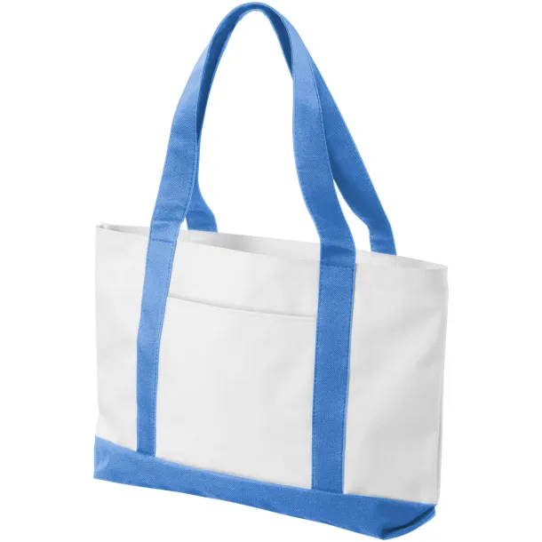Madison tote bag - Bullet White Light blue