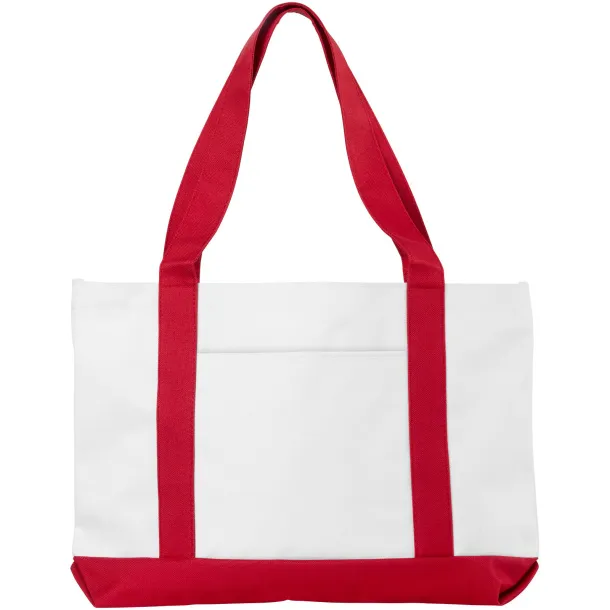 Madison tote bag - Bullet White Red