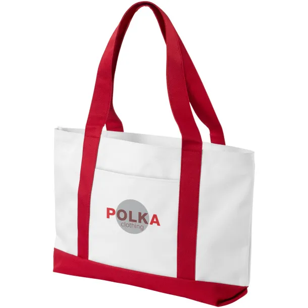 Madison tote bag - Bullet White Red