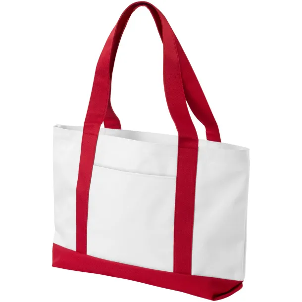 Madison tote bag - Bullet White Red