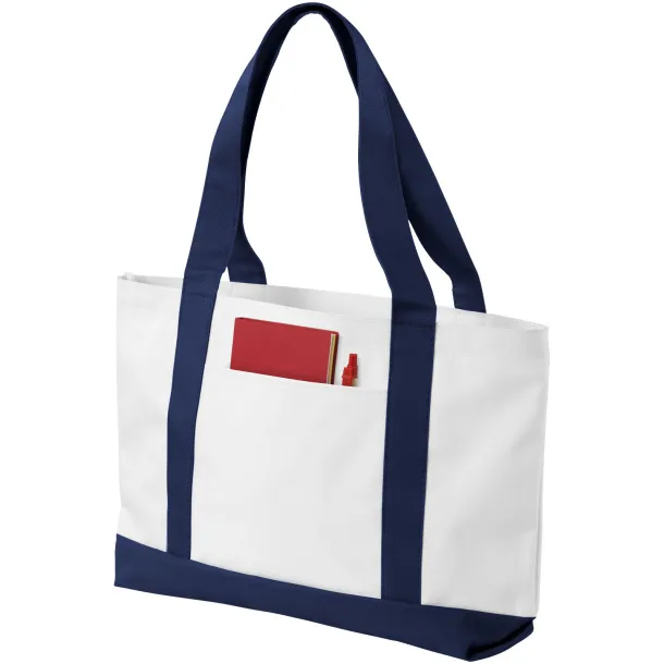 Madison tote bag - Bullet White Navy