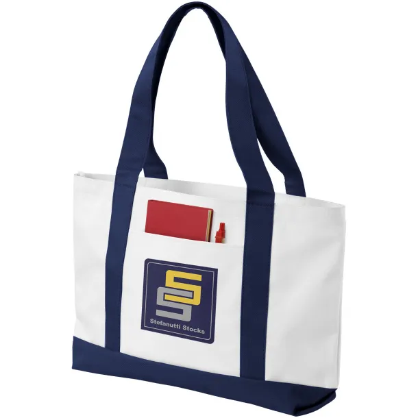 Madison tote bag - Bullet White Navy