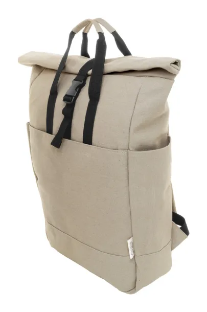 Rebyss Roll recycled cotton backpack Natural