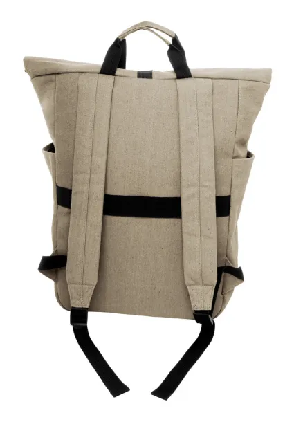 Rebyss Roll recycled cotton backpack Beige