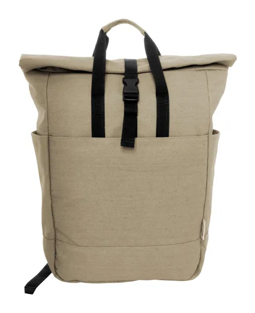 Rebyss Roll recycled cotton backpack Natural