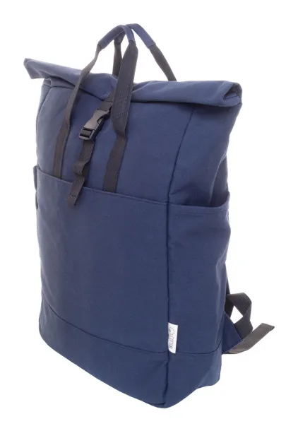 Rebyss Roll ruksak od recikliranog pamuka, 15" Tamno plava