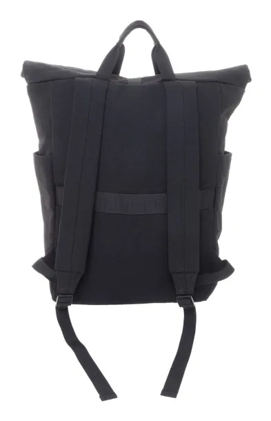 Rebyss Roll ruksak od recikliranog pamuka, 15" Crna