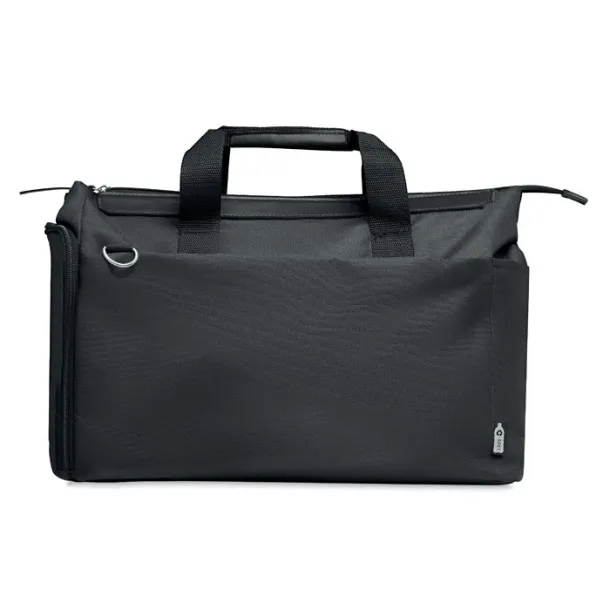 DAEGU 600D RPET messenger laptop bag Black