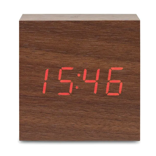BUENOS AIRES MINI LED clock in MDF Wood