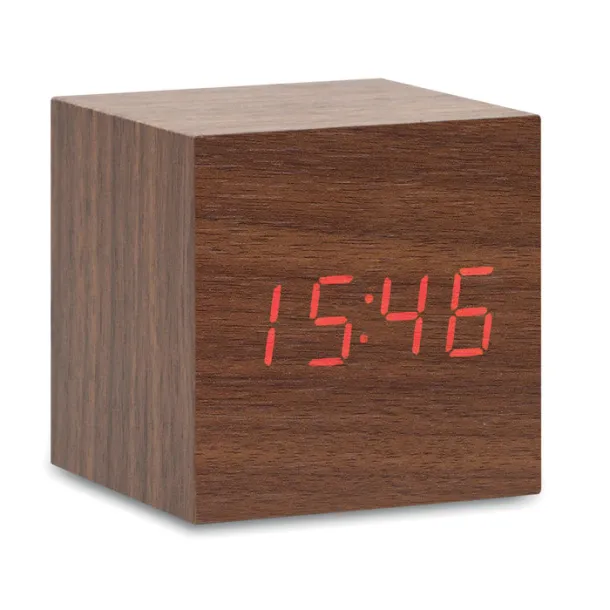 BUENOS AIRES MINI LED clock in MDF Wood