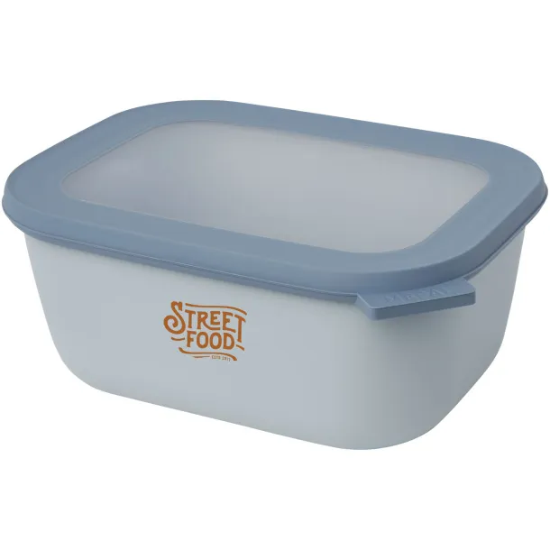 Cirqula 1500 ml rectangular multi bowl - Mepal Light blue