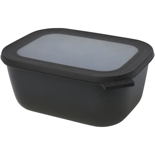 Cirqula 1500 ml rectangular multi bowl - Mepal Crna