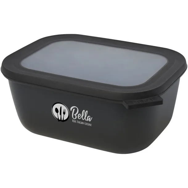 Cirqula 1500 ml rectangular multi bowl - Mepal Crna