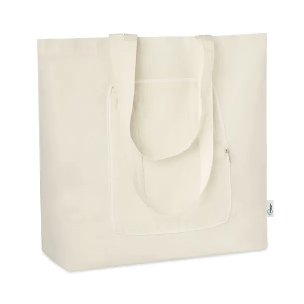 ZIGZAG Foldable shopping GRS, 150 g/m2 Beige