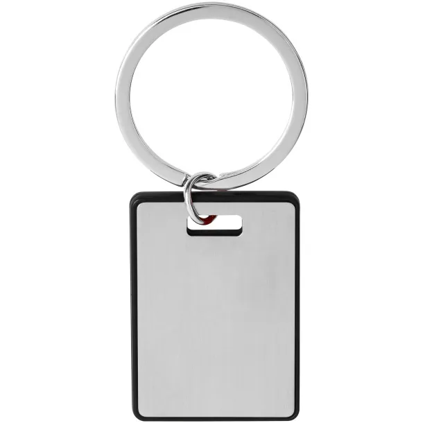 Donato rectangular keychain - Bullet Crna Silver