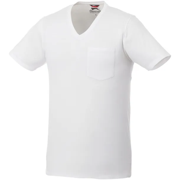 Gully short sleeve men's pocket t-shirt - Slazenger White