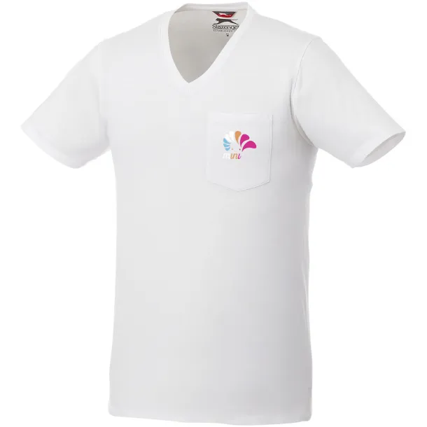 Gully short sleeve men's pocket t-shirt - Slazenger White