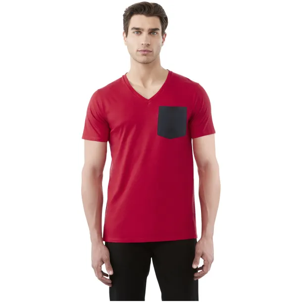 Gully short sleeve men's pocket t-shirt - Slazenger Dark red Navy Blue