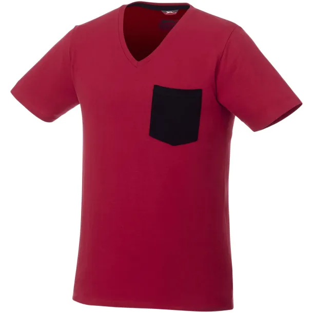 Gully short sleeve men's pocket t-shirt - Slazenger Dark red Navy Blue