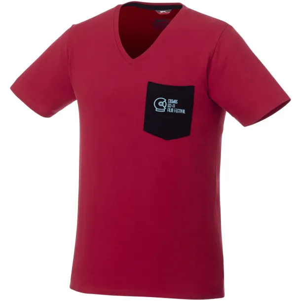 Gully short sleeve men's pocket t-shirt - Slazenger Dark red Navy Blue