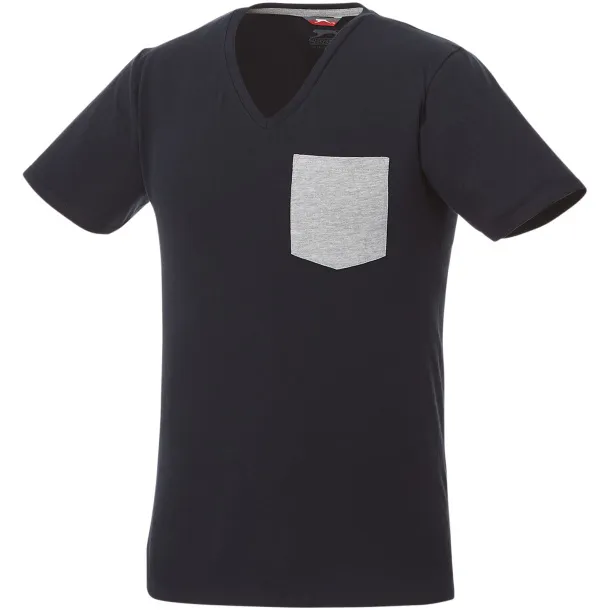 Gully short sleeve men's pocket t-shirt - Slazenger Navy Blue Sport grey