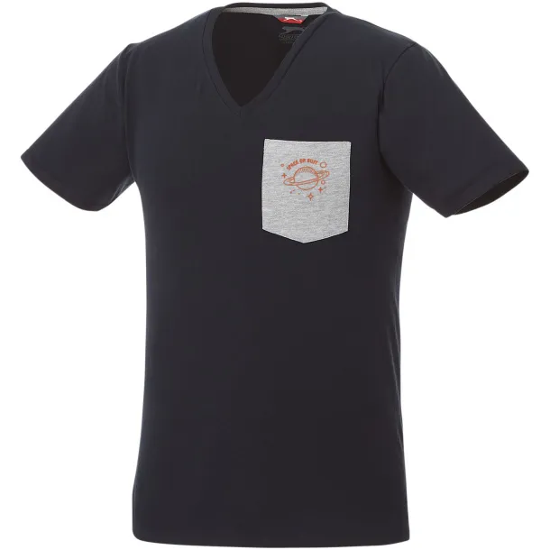 Gully short sleeve men's pocket t-shirt - Slazenger Navy Blue Sport grey
