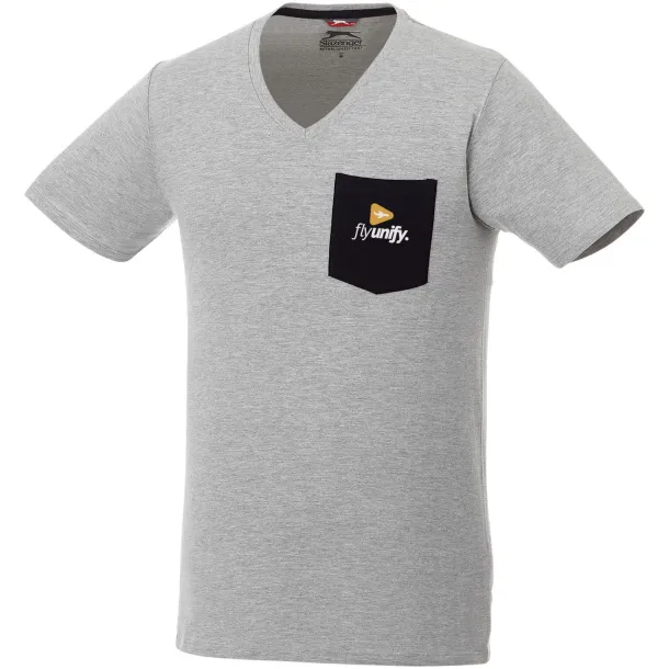 Gully short sleeve men's pocket t-shirt - Slazenger Sport grey Navy Blue