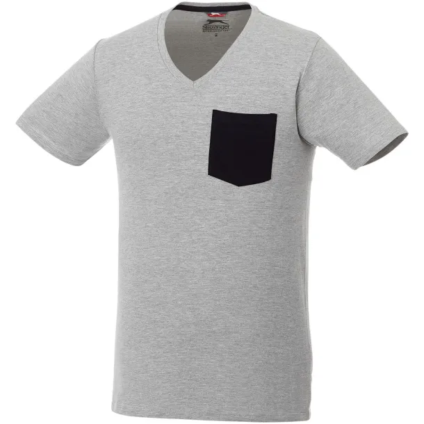 Gully short sleeve men's pocket t-shirt - Slazenger Sport grey Navy Blue