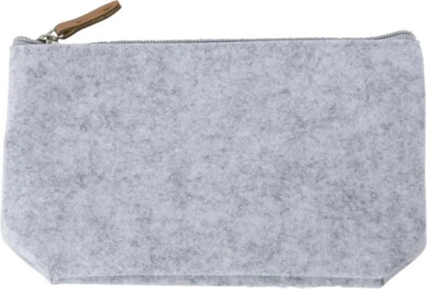 Lucy rPET felt toiletry bag light grey