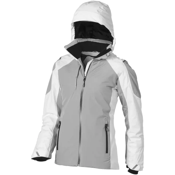 Ozark insulated ladies jacket - Elevate White Grey