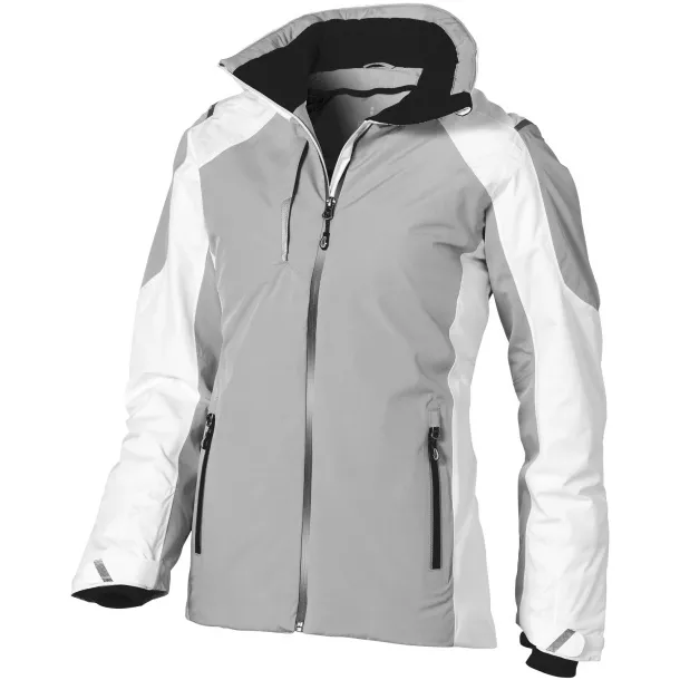 Ozark insulated ladies jacket - Elevate White Grey