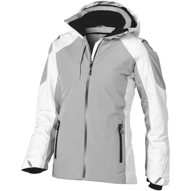 Ozark insulated ladies jacket - Elevate White Grey