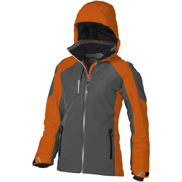 Ozark insulated ladies jacket - Elevate Orange Grey