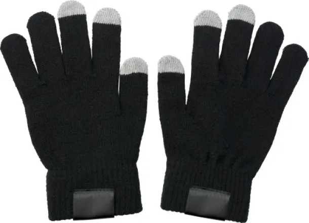  Polyester gloves Elena black