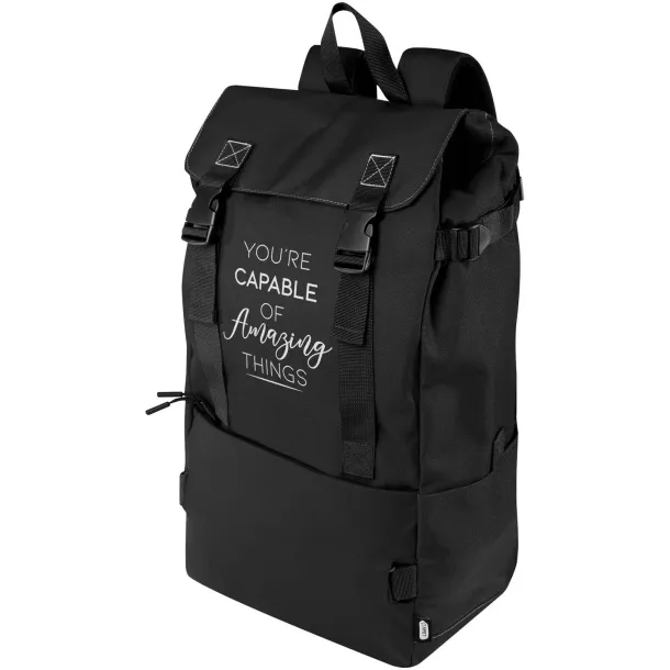 Roam GRS recycled modular backpack Solid black