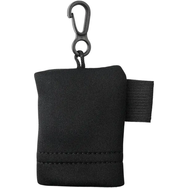 Clear microfiber cleaning cloth in pouch - Bullet Crna