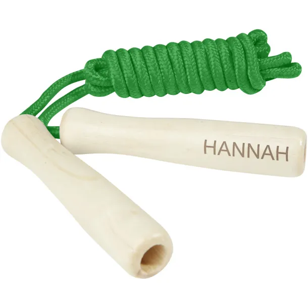 Jake wooden skipping rope for kids Lime green