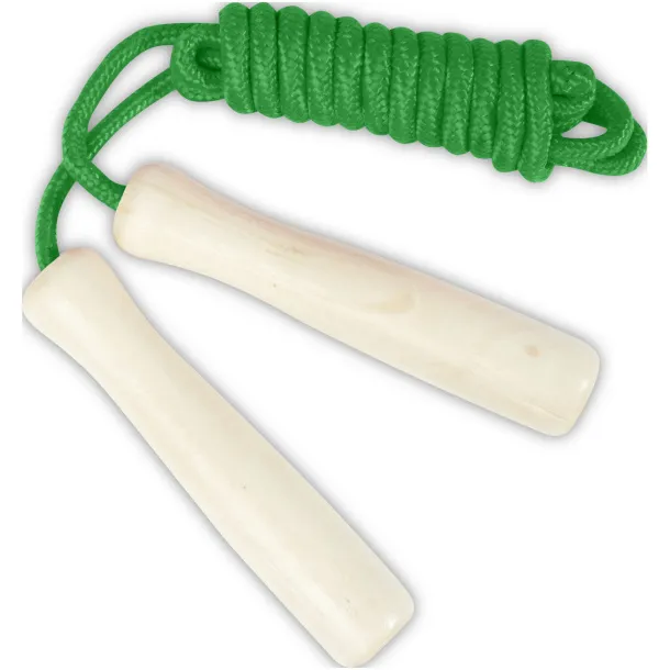 Jake wooden skipping rope for kids Lime green