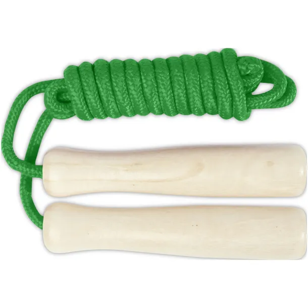 Jake wooden skipping rope for kids Lime green