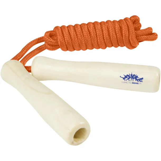 Jake wooden skipping rope for kids Orange