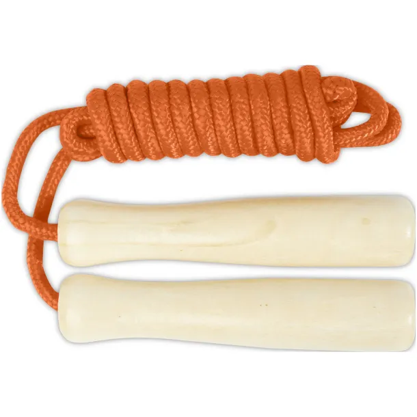 Jake wooden skipping rope for kids Orange