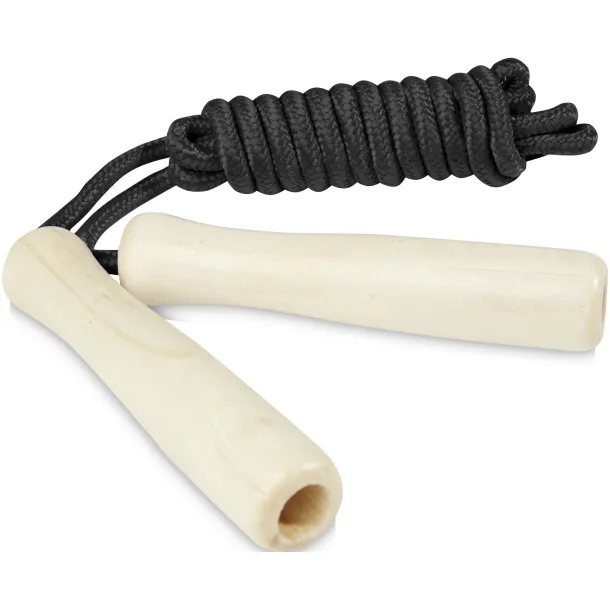Jake wooden skipping rope for kids Solid black