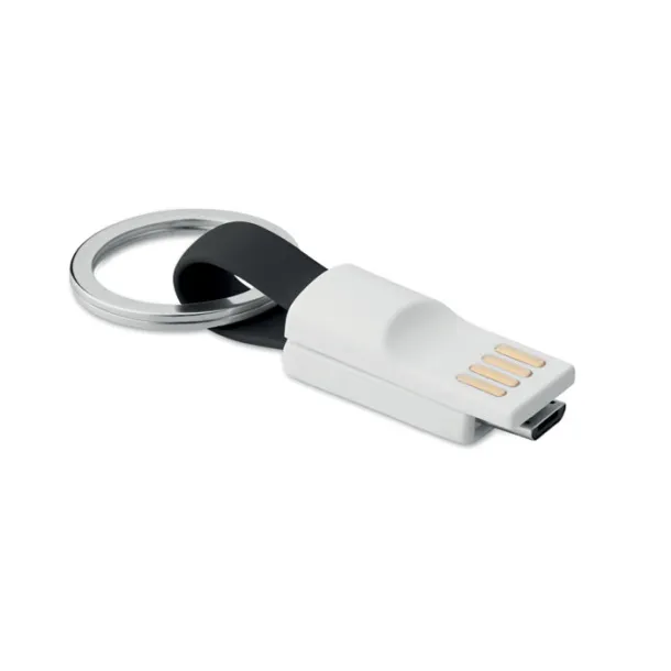 MINI Key ring micro USB cable Black