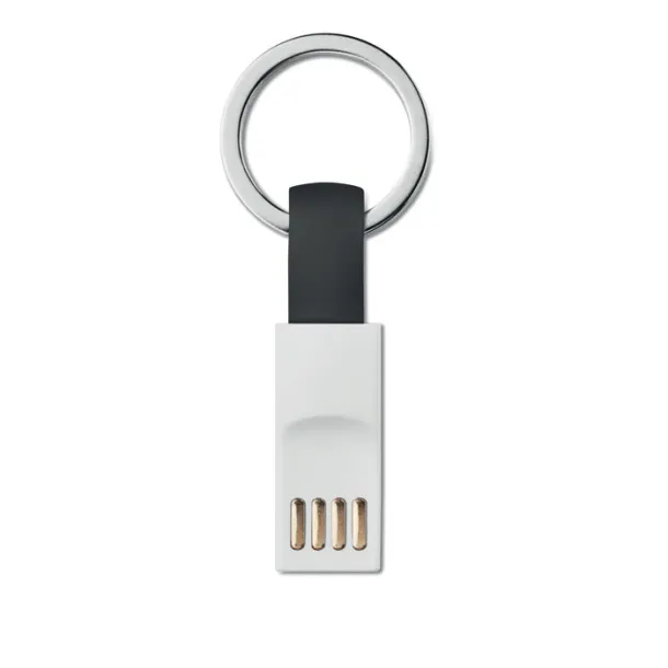 MINI Key ring micro USB cable Black