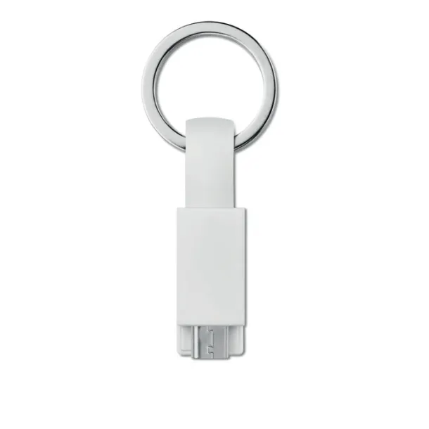 MINI Key ring micro USB cable White